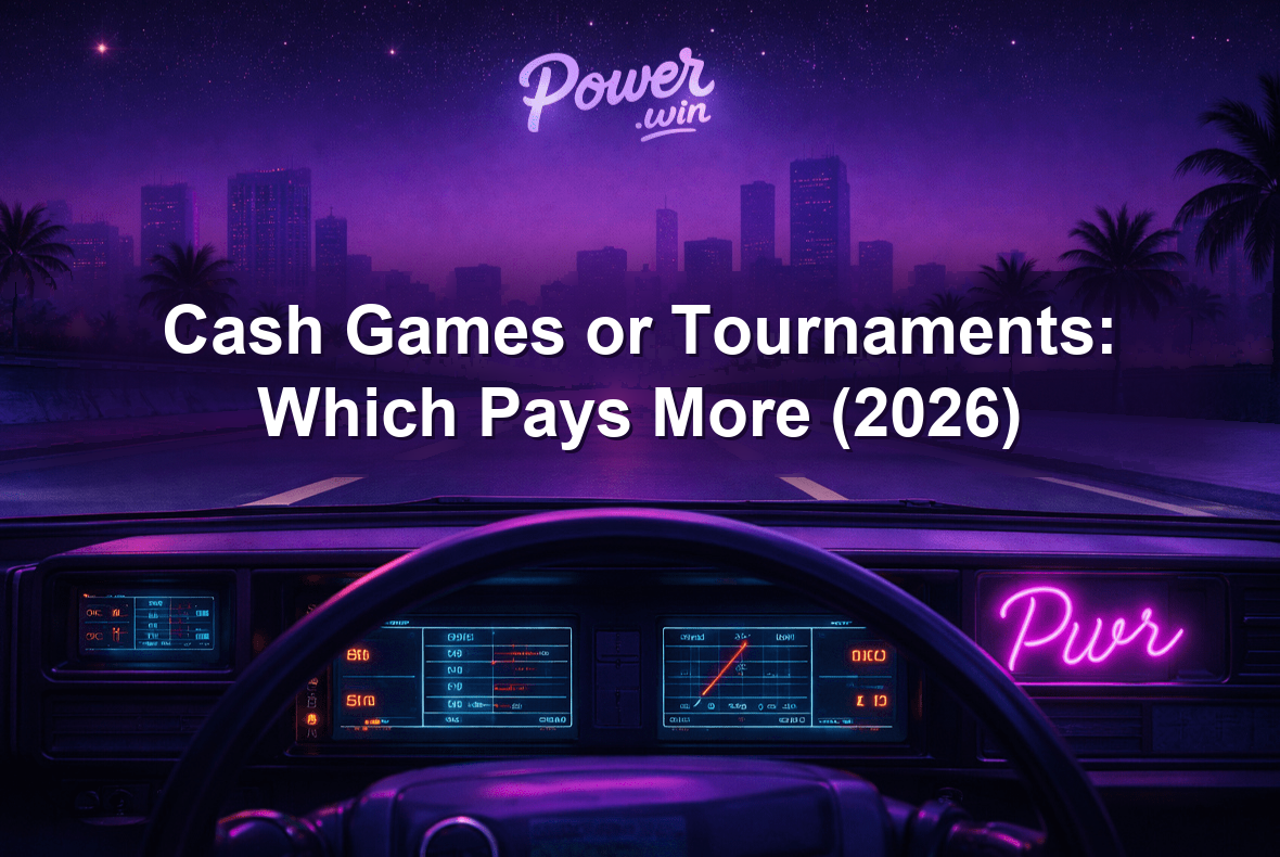 Power.Win banner: cash games or tournaments which pays more