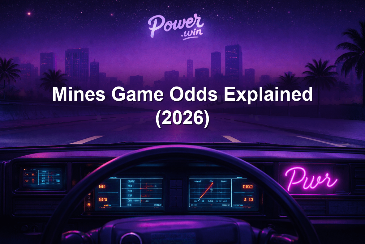 Power.win banner: mines game odds explained