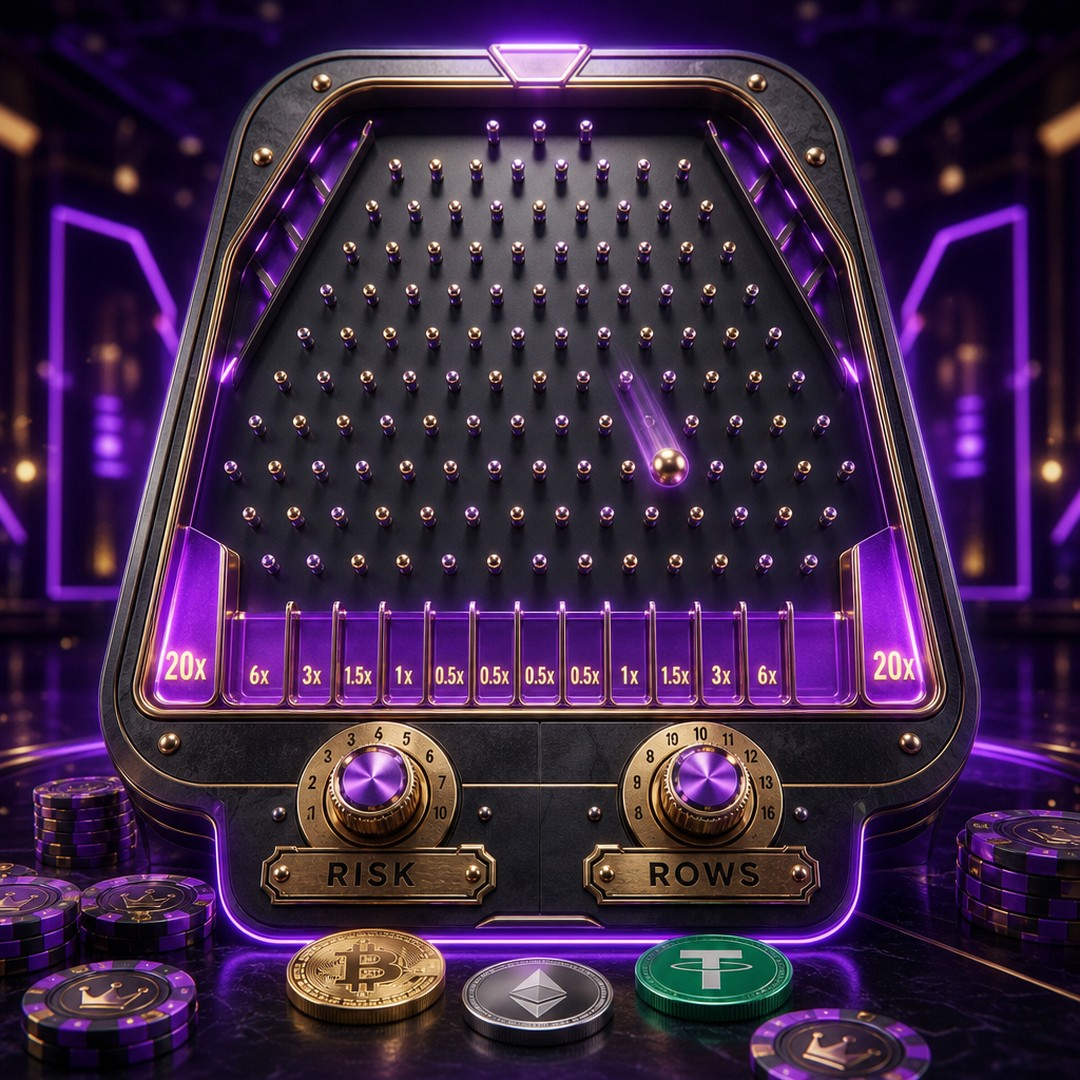 Power.Win banner: plinko risk settings
